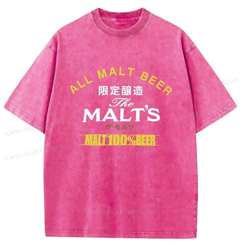 Tokyo-Tiger Malt Beer Japan Washed T-Shirt