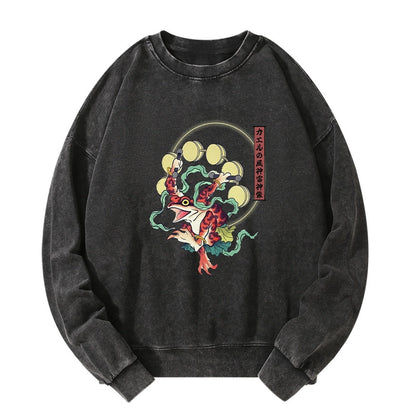 Tokyo-Tiger Frog Monster Japanese Washed Sweatshirt