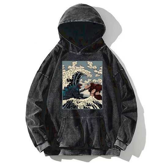 Tokyo-Tiger The Great Fight Washed Hoodie