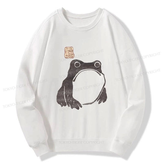 Tokyo-Tiger Matsumoto Hoji woodblock print frog Sweatshirt