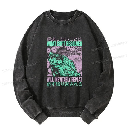 Tokyo-Tiger What Ist Resolved Forg Washed Sweatshirt