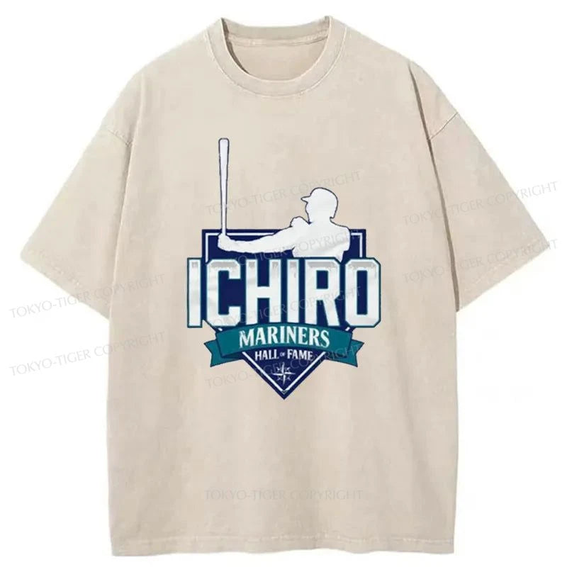 Tokyo-Tiger Ichiro Suzuki Japanese Washed T-Shirt