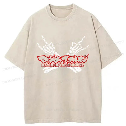 Tokyo-Tiger Maximum The Hormone Washed T-Shirt