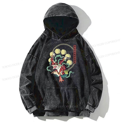 Tokyo-Tiger Frog Monster Japanese Washed Hoodie