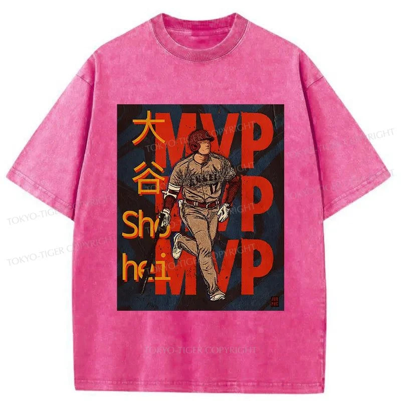 Tokyo-Tiger Japan Shohei Ohtani Japan Washed T-Shirt