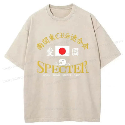 Tokyo-Tiger Specter Down Town Street Gang Washed T-Shirt