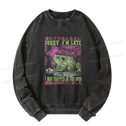 Tokyo-Tiger A Frog In Distress Japanese Washed Sweatshirt