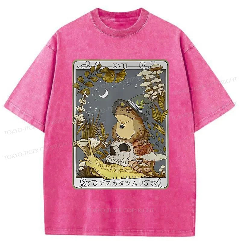 Tokyo-Tiger Magic Frog Japanese Washed T-Shirt