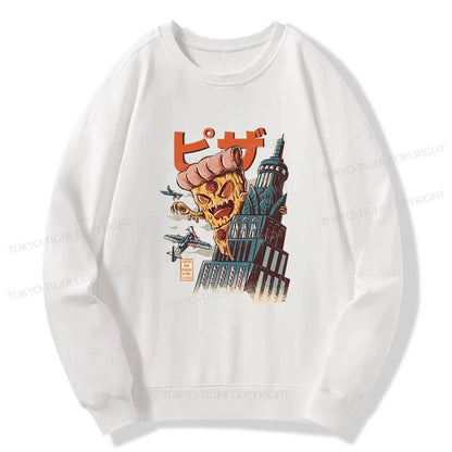 Tokyo-Tiger Great Pizza Kaiju Japanese Sweatshirt