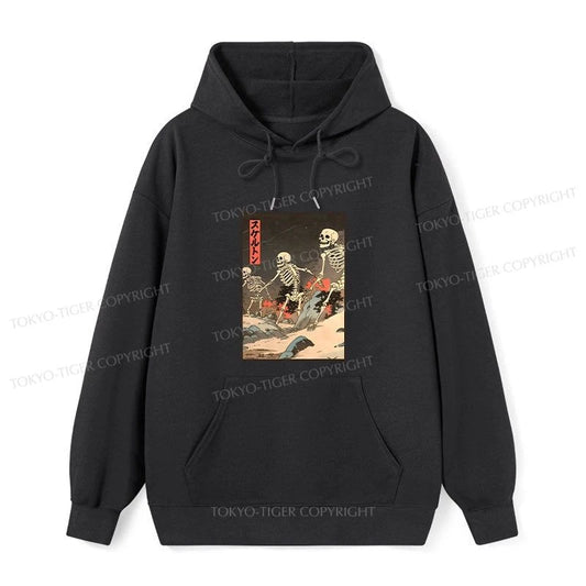 Tokyo-Tiger Japanese Rising Skeletons Classic Hoodie