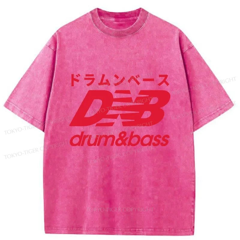 Tokyo-Tiger Drum And Bass Japan Washed T-Shirt