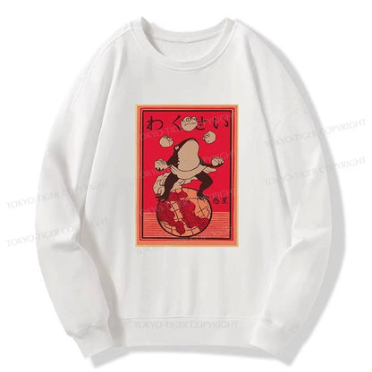 Tokyo-Tiger Wakusei Frog Funny Sweatshirt