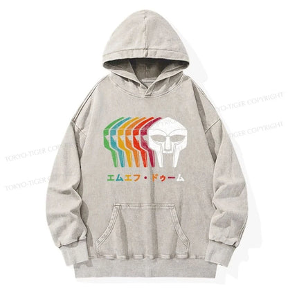 Tokyo-Tiger Retro MF Doom Washed Hoodie