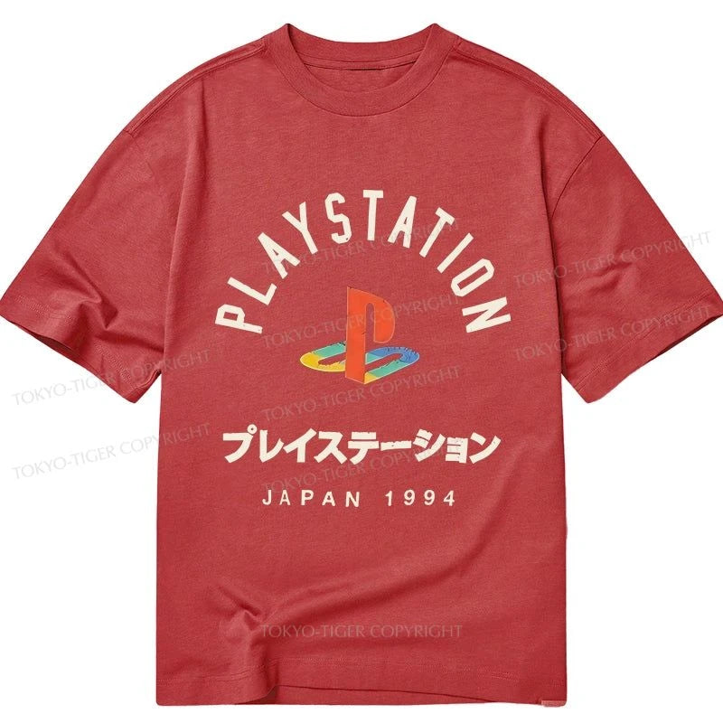 Tokyo-Tiger PlayStation Logo Japan Classic T-Shirt