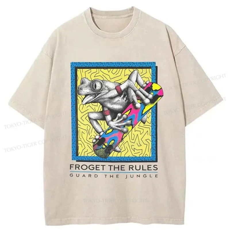 Tokyo-Tiger Froget The Rules Japanese Washed T-Shirt