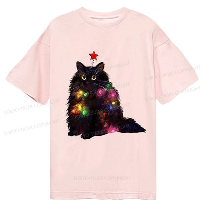 Tokyo-Tiger Christmas Lights Cat Classic T-Shirt