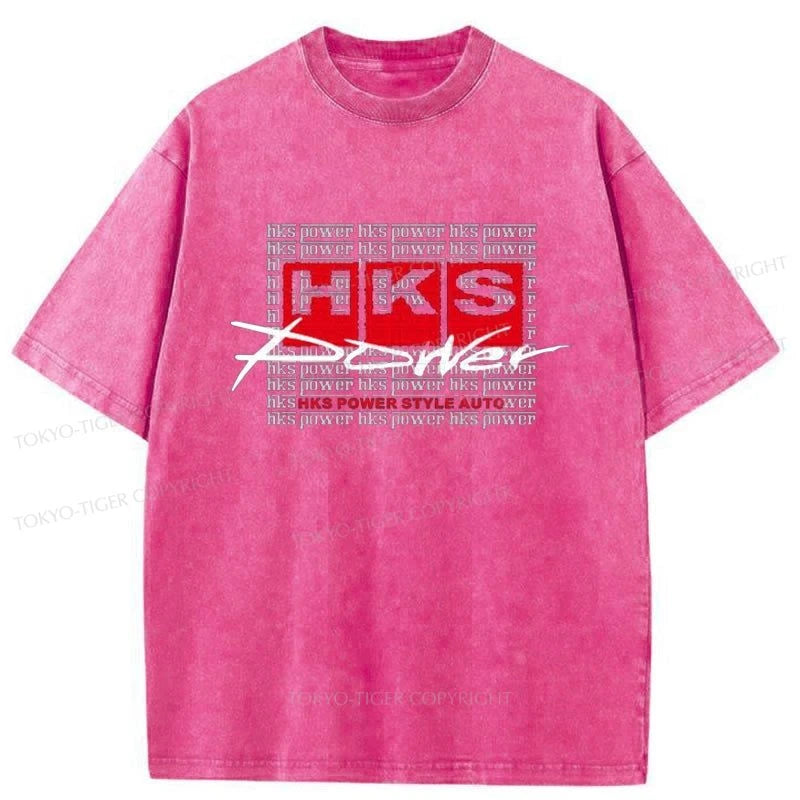 Tokyo-Tiger HKS Power Washed T-Shirt