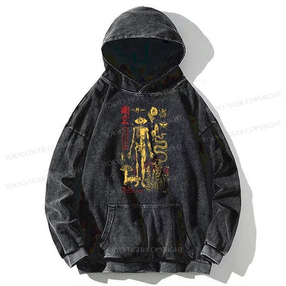 Tokyo-Tiger Spooky Ghost Japanese Washed Hoodie