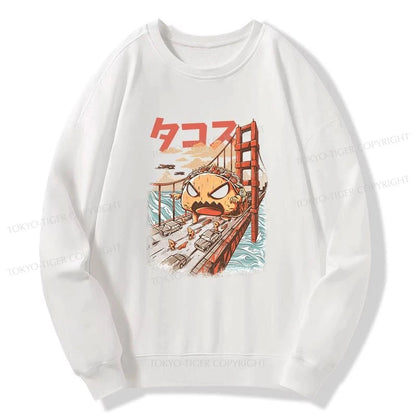 Tokyo-Tiger The Great Taco Kaiju Japanese Sweatshirt