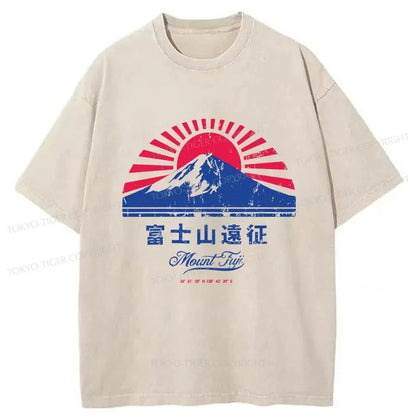 Tokyo-Tiger Mount Fuji Expedition Washed T-Shirt