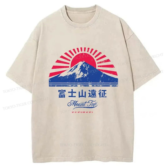 Tokyo-Tiger Mount Fuji Expedition Washed T-Shirt