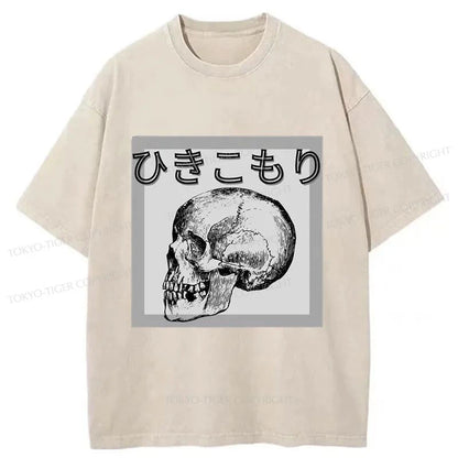 Tokyo-Tiger A Decadent Skeleton Washed T-Shirt