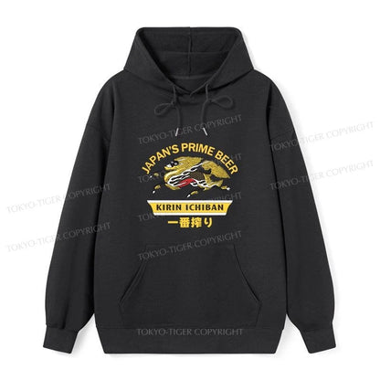 Tokyo-Tiger Kirin Ichiban Beer Logo Japanese Classic Hoodie