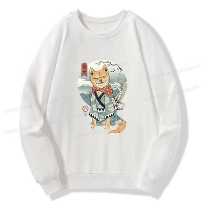 Tokyo-Tiger Samurai Shiba Dog Japanese Sweatshirt