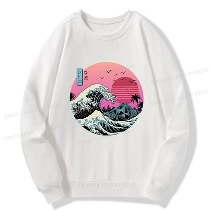 Tokyo-Tiger Japanese The Great Retro Wave Sweatshirt