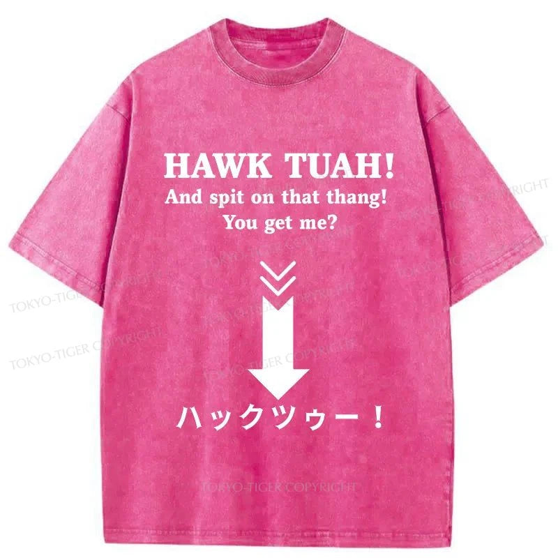 Tokyo-Tiger Hawk Tuah Japanese Washed T-Shirt