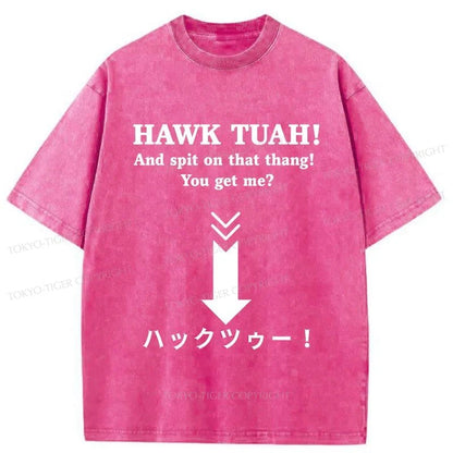 Tokyo-Tiger Hawk Tuah Japanese Washed T-Shirt