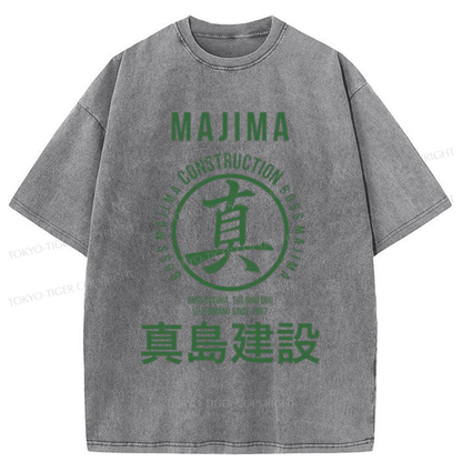 Tokyo-Tiger Majima Construction Japanese Washed T-Shirt