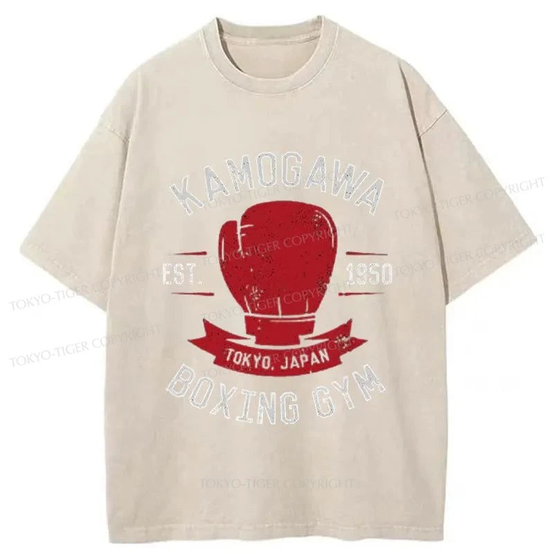 Tokyo-Tiger Kamogawa Boxing Gym Washed T-Shirt