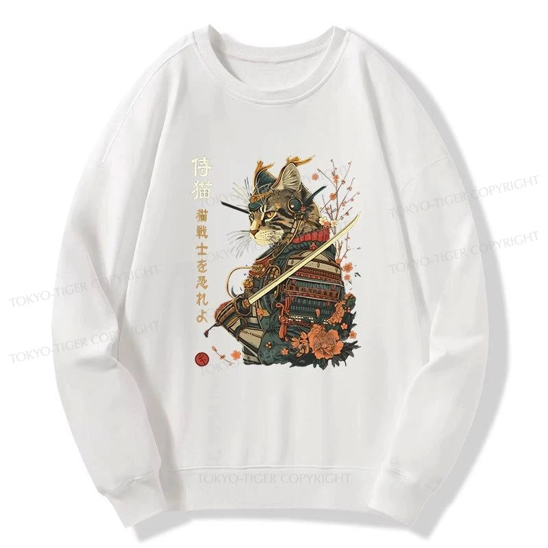 Tokyo-Tiger Cat Samurai Japanese Art Sweatshirt