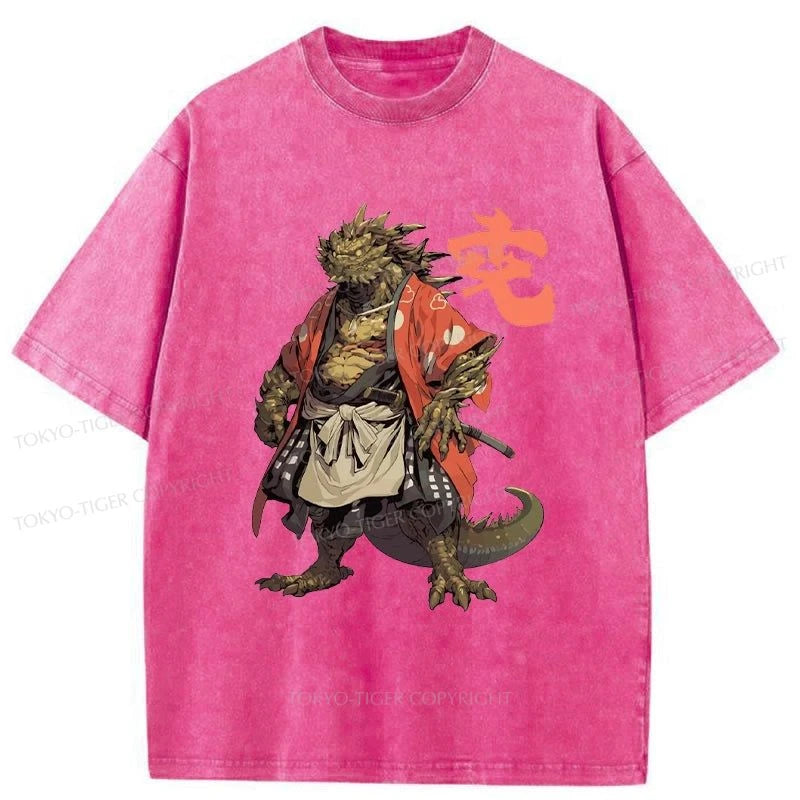 Tokyo-Tiger Japanese Mythology Creature Washed T-Shirt