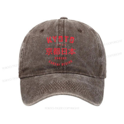 Tokyo-Tiger Kyoto City Japan Vintage Washed Cap