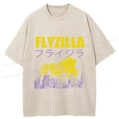 Tokyo-Tiger Giant Fly Japanese Washed T-Shirt