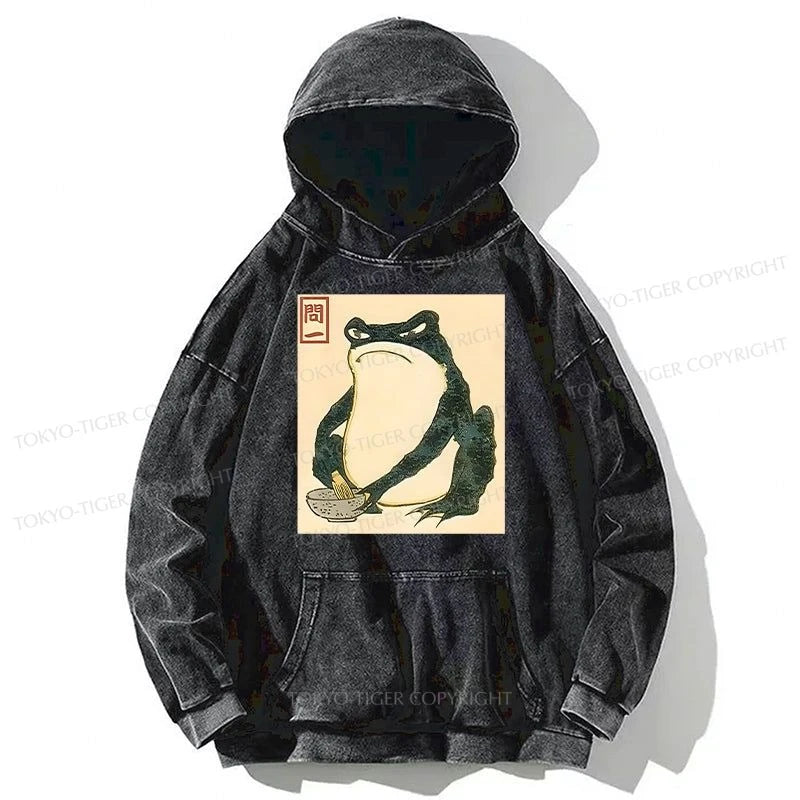 Tokyo-Tiger Matsumoto Hoji Japanese Frog Washed Hoodie