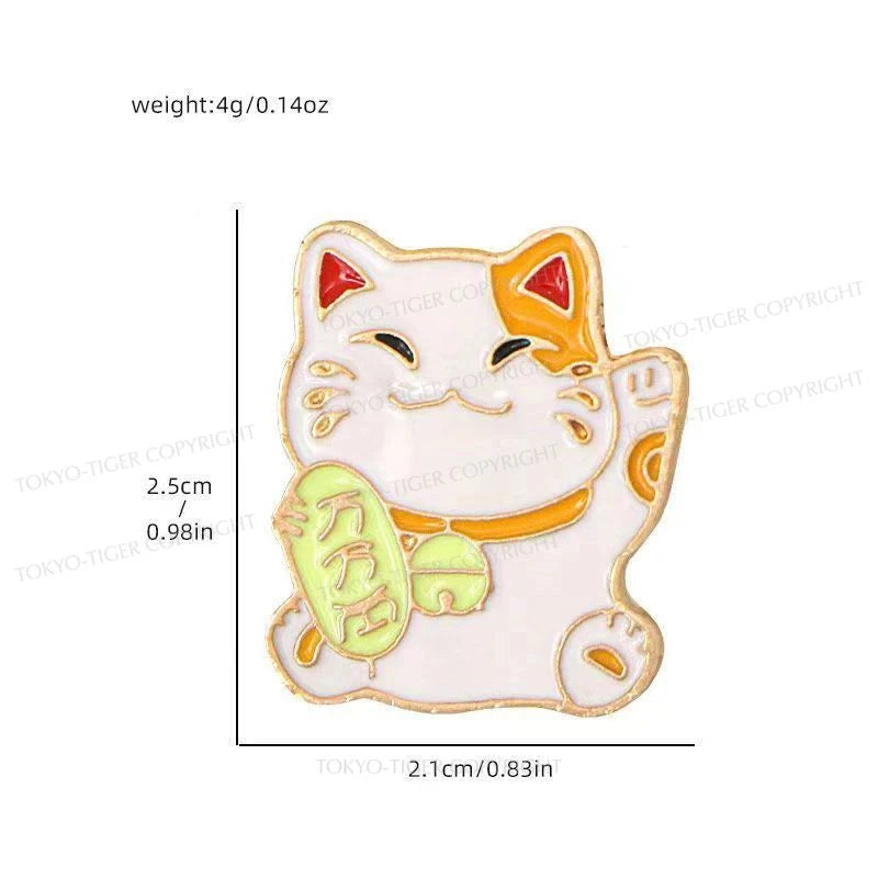 Tokyo-Tiger Japanese Lucky Cat Pin