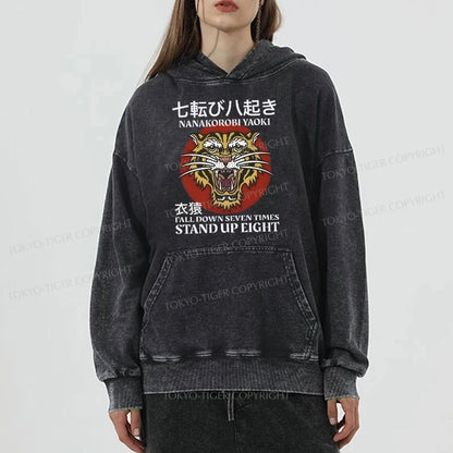 Tokyo-Tiger Retro Tiger Washed Hoodie