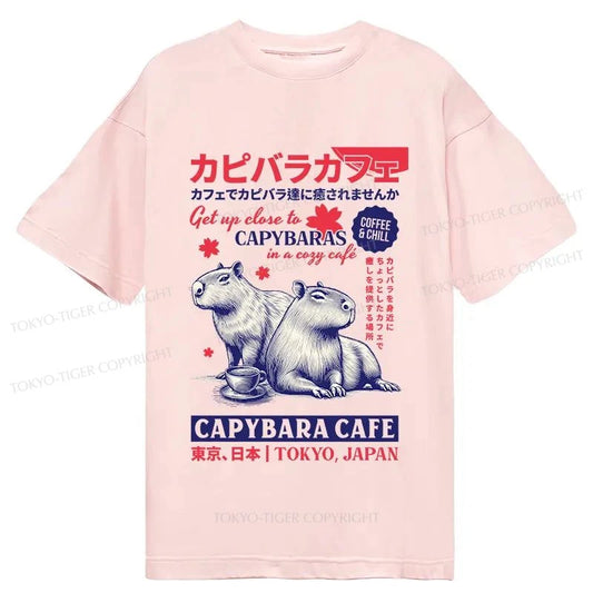 Tokyo-Tiger Tokyo Japan Capybara Cafe Classic T-Shirt