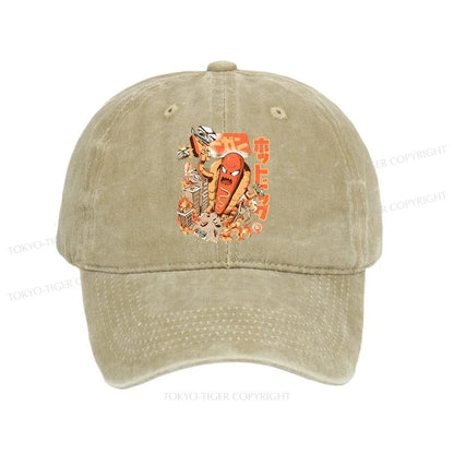 Tokyo-Tiger Great Hot Dog Kaiju Japanese Washed Cap