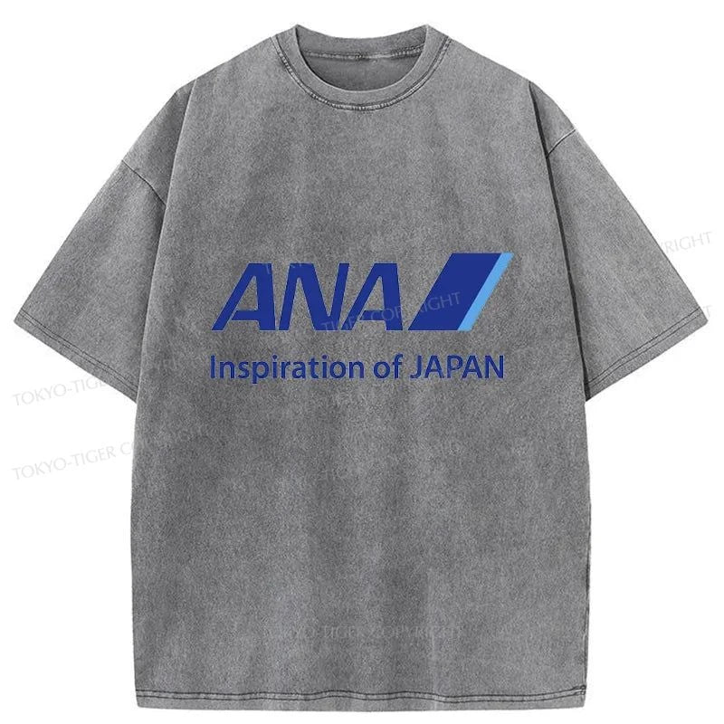 Tokyo-Tiger All Nippon Airways Washed T-Shirt