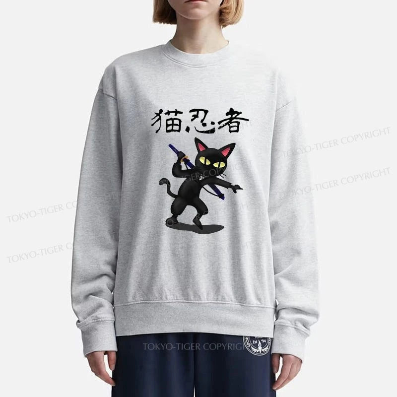 Tokyo-Tiger Ninja Cat Sweatshirt