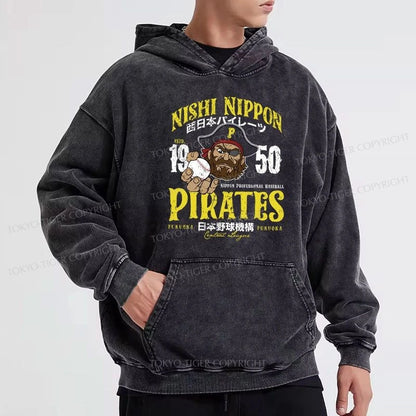 Tokyo-Tiger Nishi Nippon Baseball Washed Hoodie