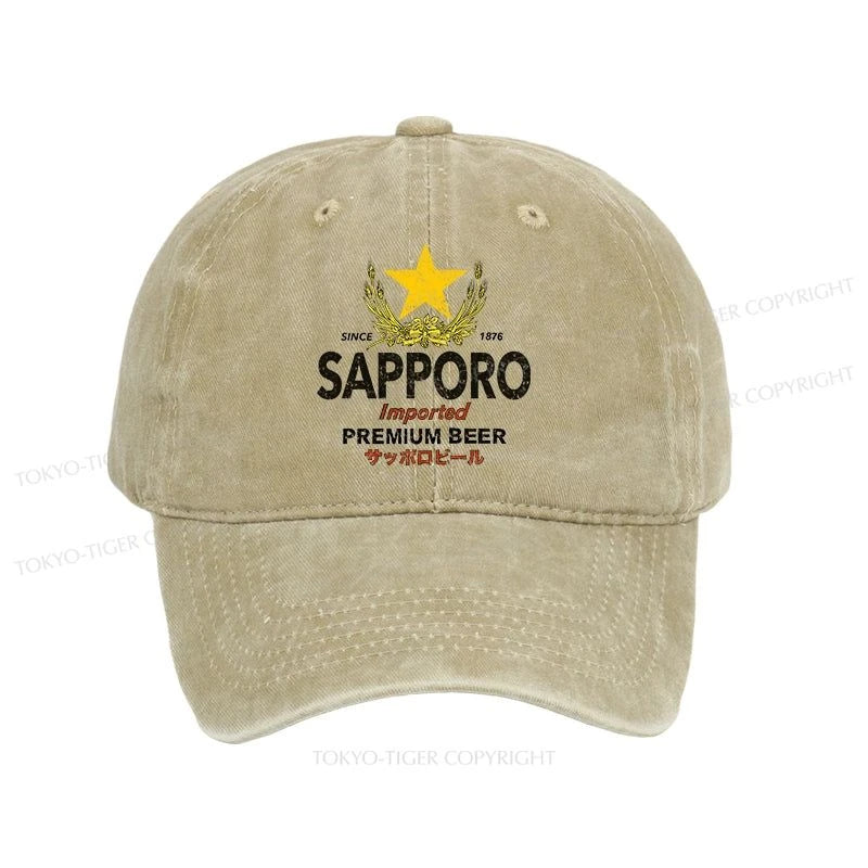 Tokyo-Tiger Sapporo Beer Star Japanese Washed Cap