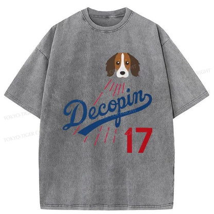 Tokyo-Tiger Shohei Ohtani's Dog "Decopin (Decoy)" Washed T-Shirt