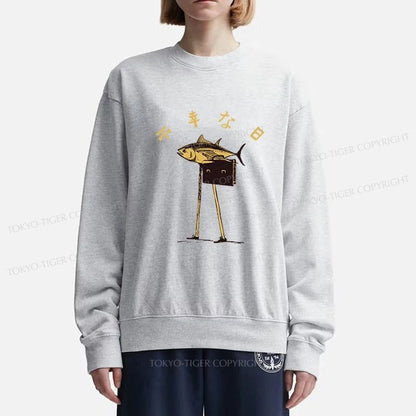 Tokyo-Tiger Unlucky Fish Japanese Sweatshirt