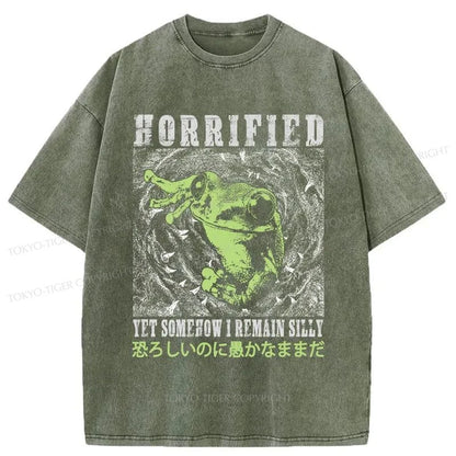 Tokyo-Tiger Silly Frog Japanese Washed T-Shirt