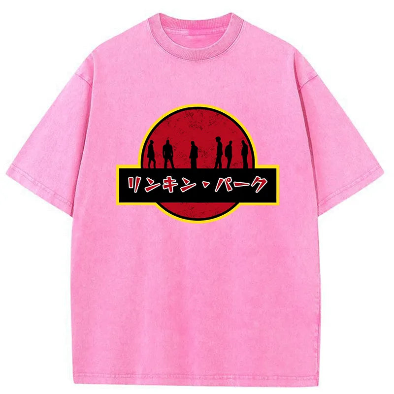 Tokyo-Tiger Linkin Park Japanese Washed T-Shirt